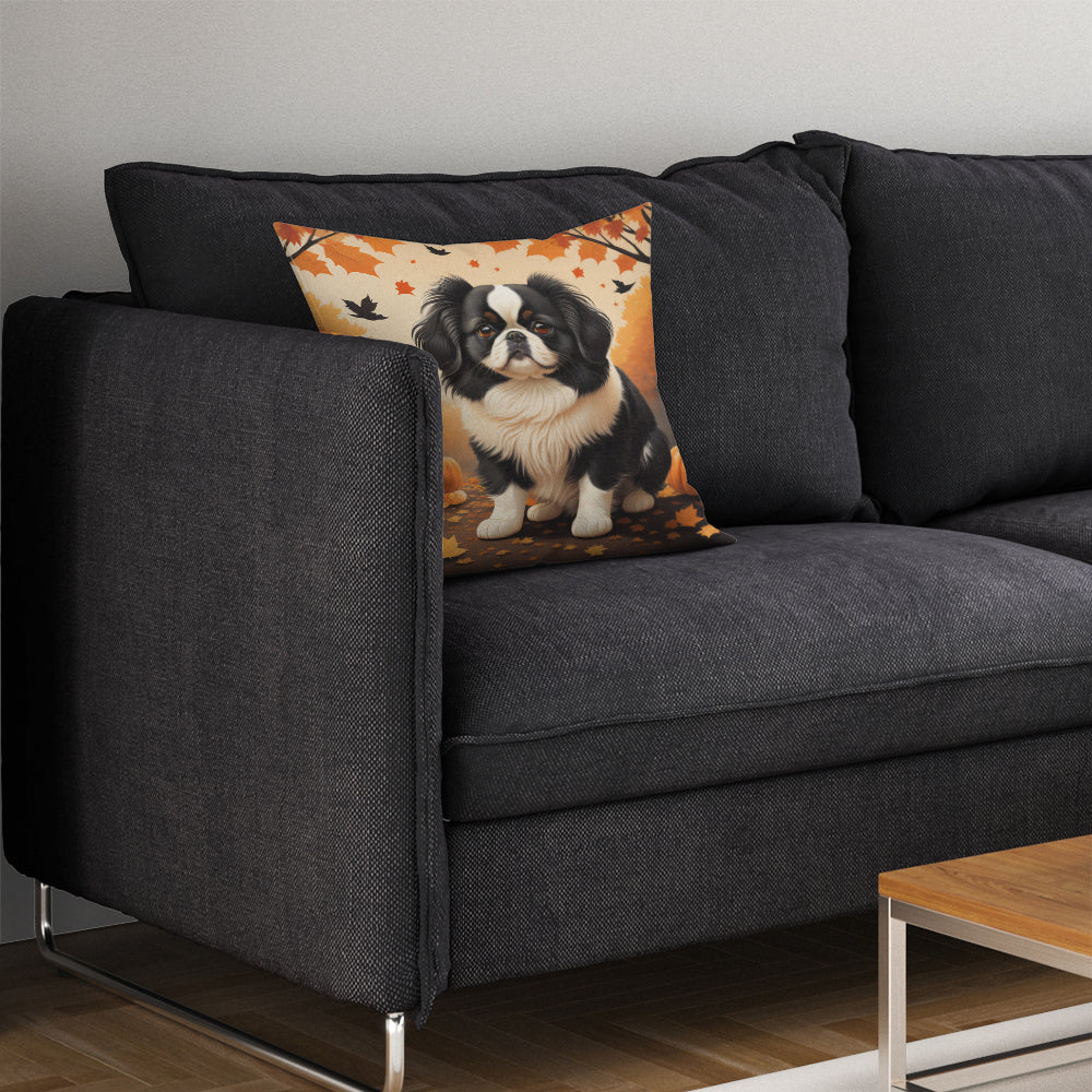 Japanese Chin Fall Throw Pillow-4