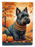 Scottish Terrier Fall House Flag-0