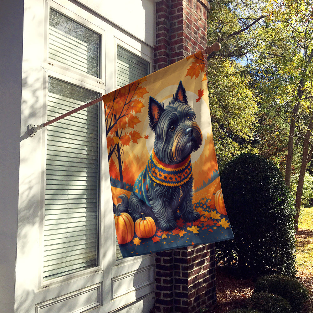 Scottish Terrier Fall House Flag-1