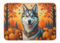 Siberian Husky Fall Memory Foam Kitchen Mat-0