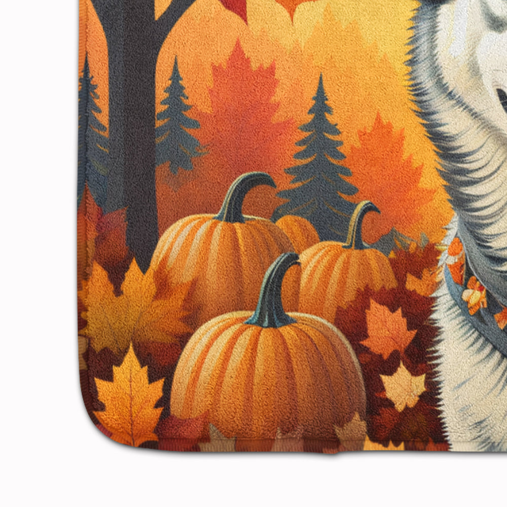 Siberian Husky Fall Memory Foam Kitchen Mat-3