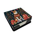 Basenji Christmas PU Leather Note Paper Holder-0