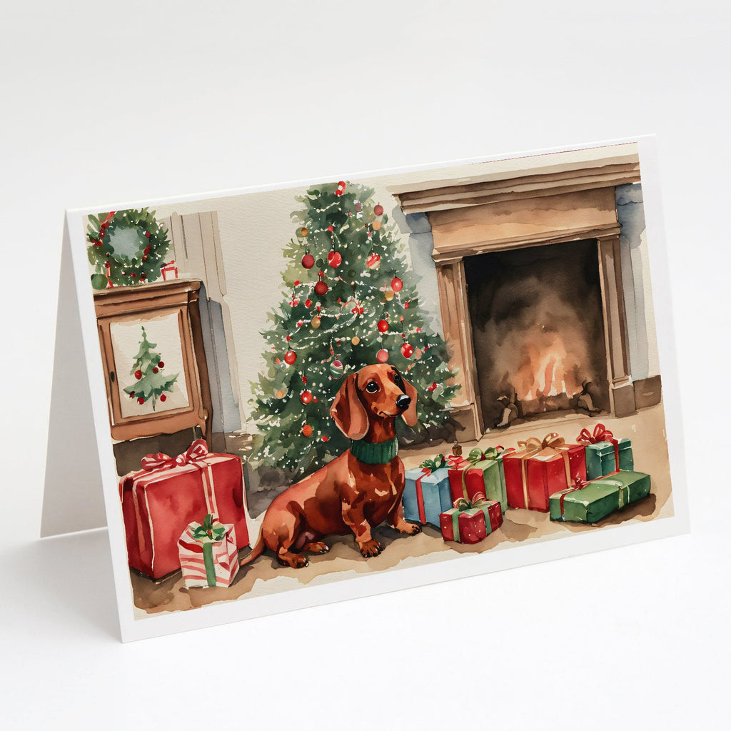 Dachshund Christmas Greeting Cards Pack of 8-0