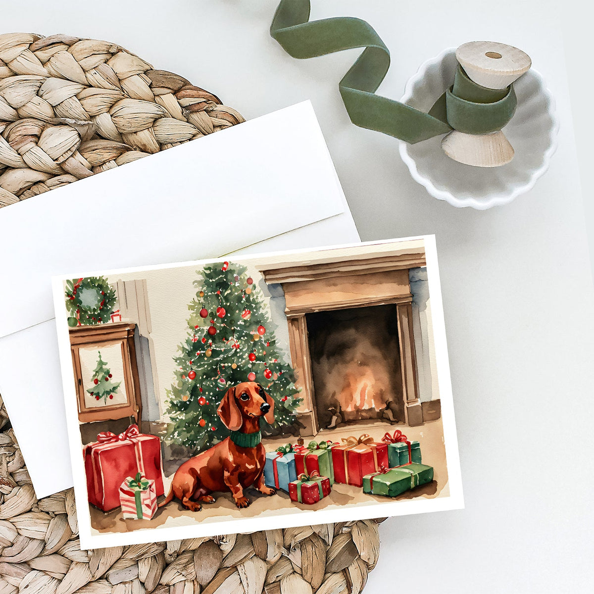 Dachshund Christmas Greeting Cards Pack of 8-1