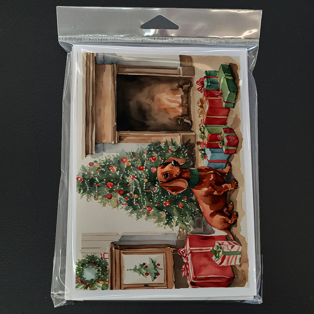 Dachshund Christmas Greeting Cards Pack of 8-2