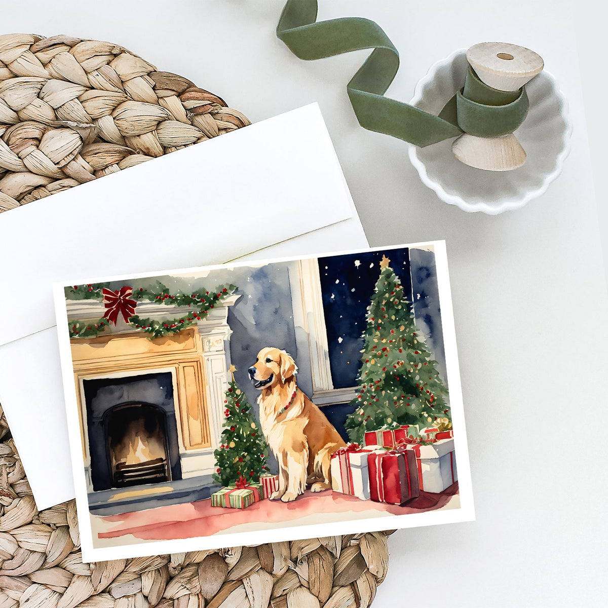 Golden Retriever Christmas Greeting Cards Pack of 8-1