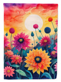 Dahlias in Color House Flag-0