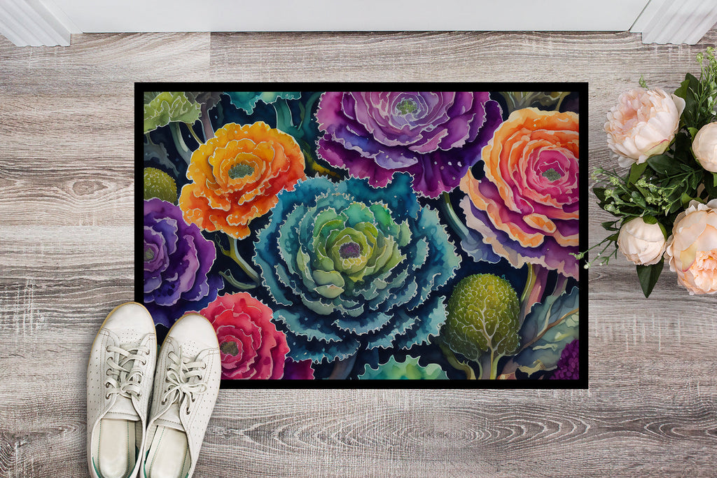 Ornamental Kale in Color Doormat-1