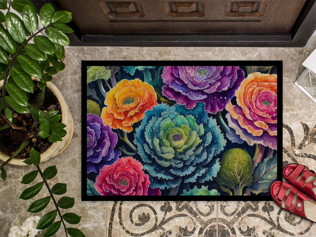 Ornamental Kale in Color Doormat-2