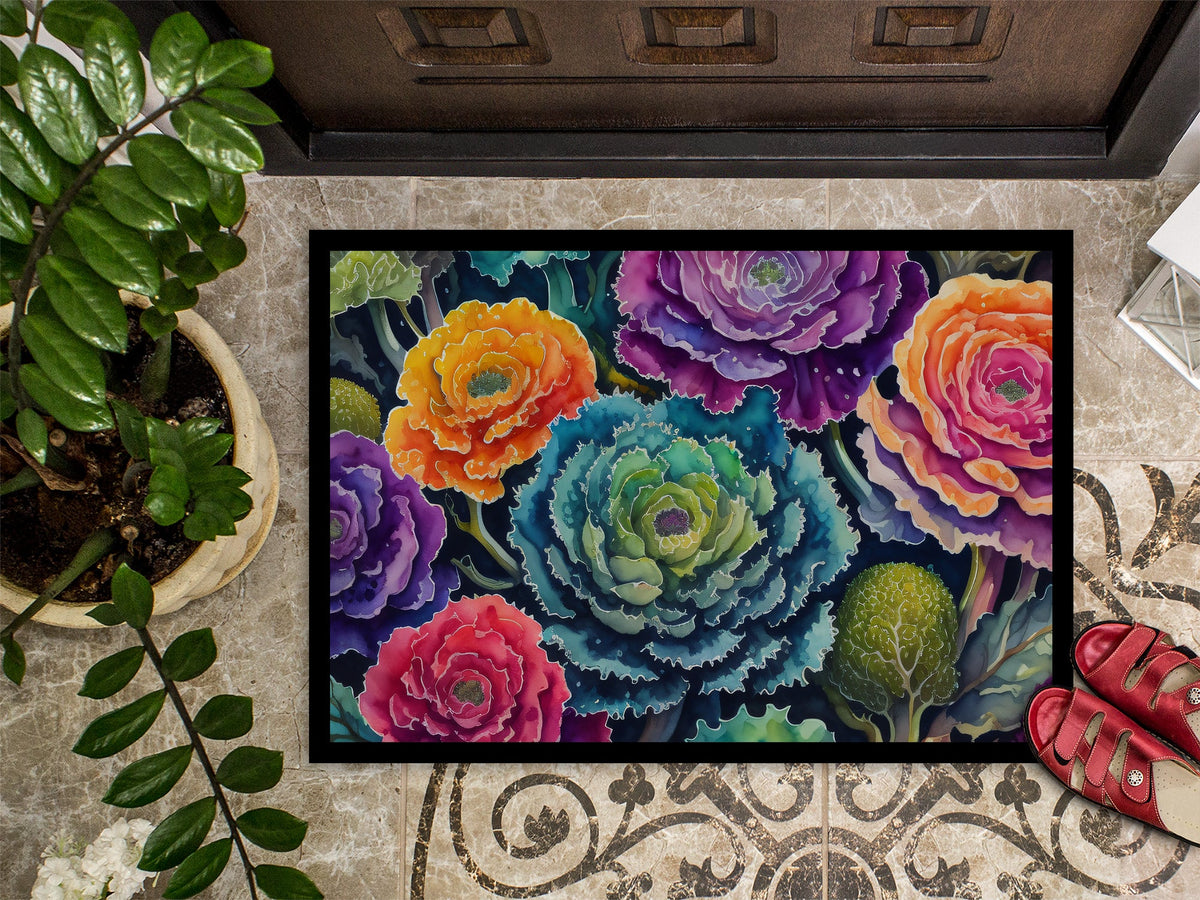 Ornamental Kale in Color Doormat-2