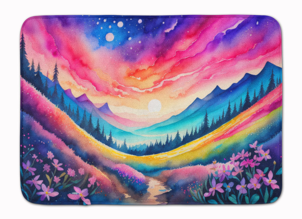 Phlox in Color Memory Foam Kitchen Mat-0