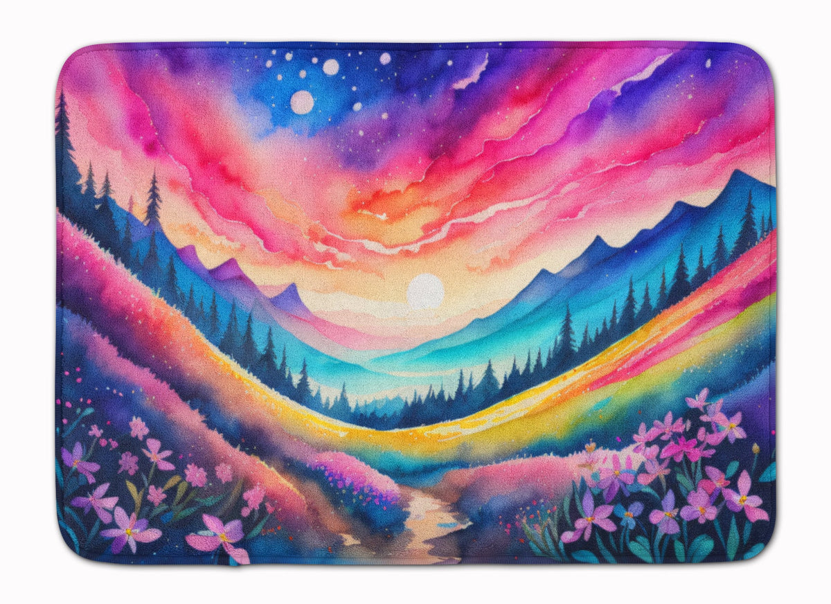 Phlox in Color Memory Foam Kitchen Mat-0