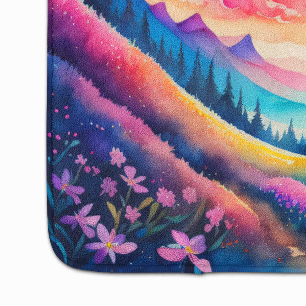 Phlox in Color Memory Foam Kitchen Mat-3