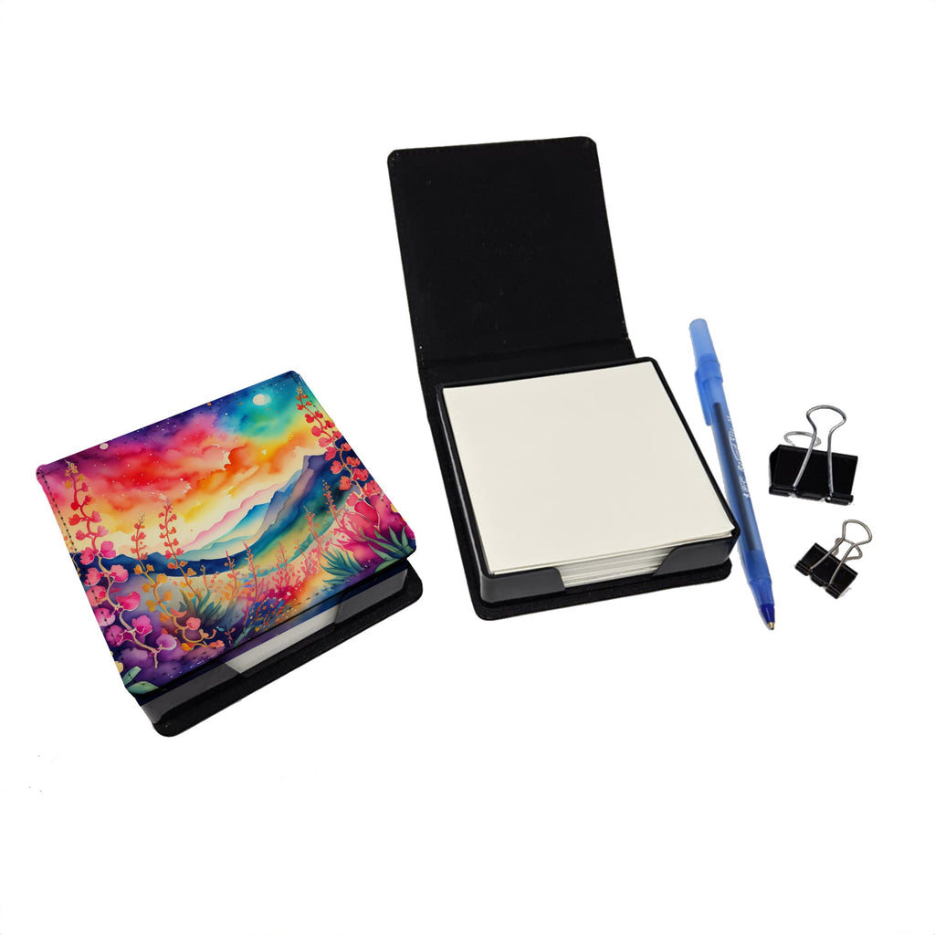 Snapdragon in Color PU Leather Note Paper Holder-1