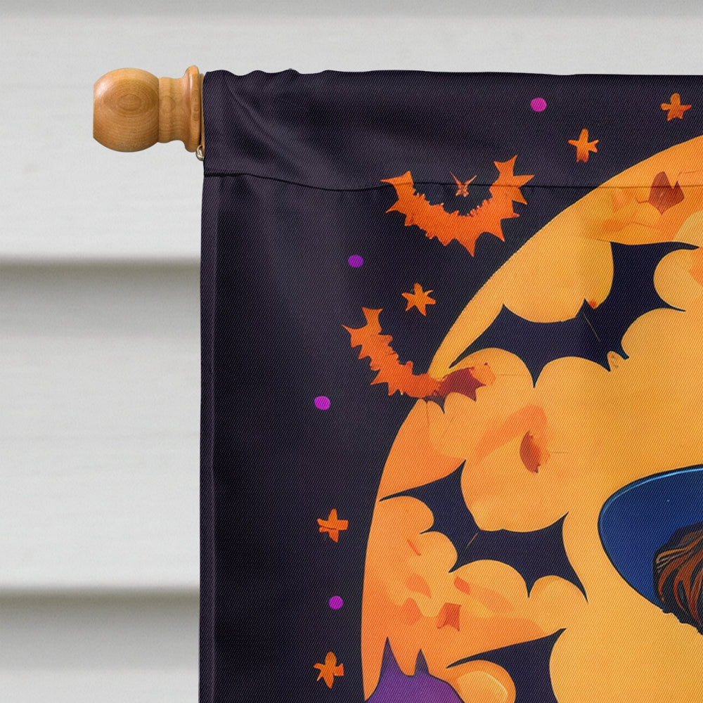 Airedale Terrier Witchy Halloween House Flag-2