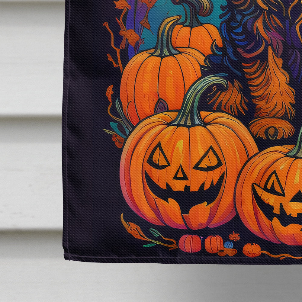 Airedale Terrier Witchy Halloween House Flag-3