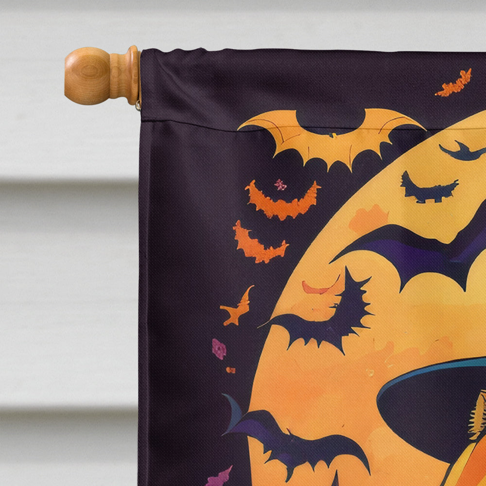 Chow Chow Witchy Halloween House Flag-2