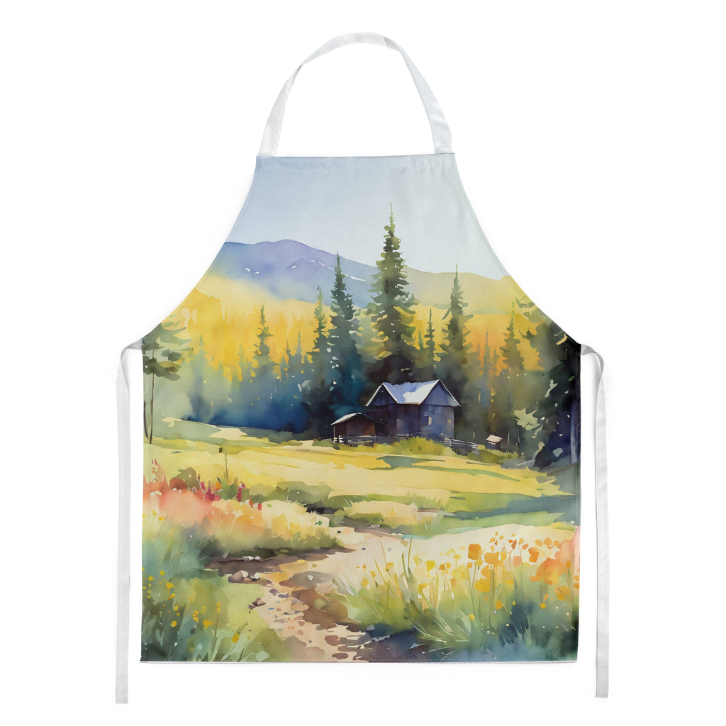 Montana Bitterroot in Watercolor Apron-0