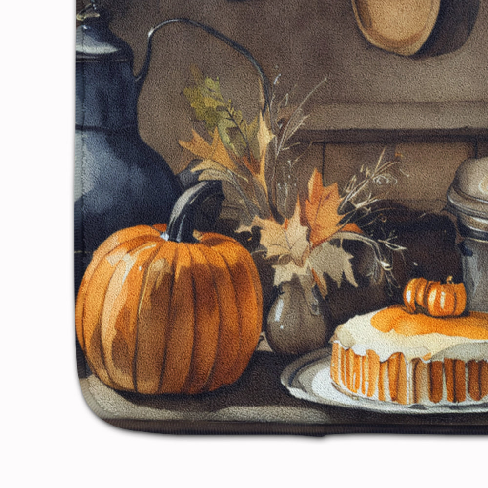 Australian Shepherd Fall Kitchen Pumpkins Memory Foam Kitchen Mat-3