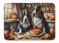 Basset Hound Fall Kitchen Pumpkins Memory Foam Kitchen Mat-0