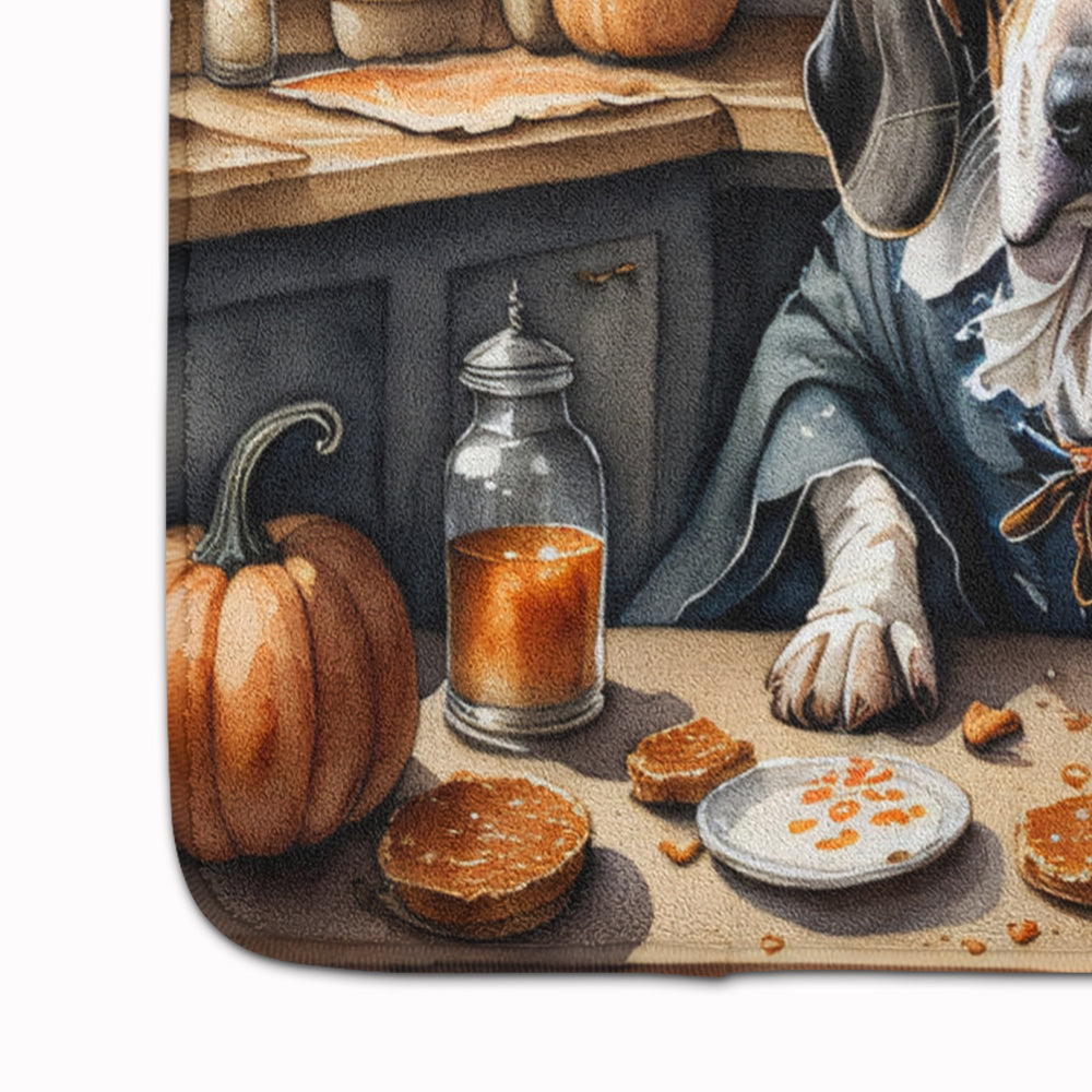 Basset Hound Fall Kitchen Pumpkins Memory Foam Kitchen Mat-3