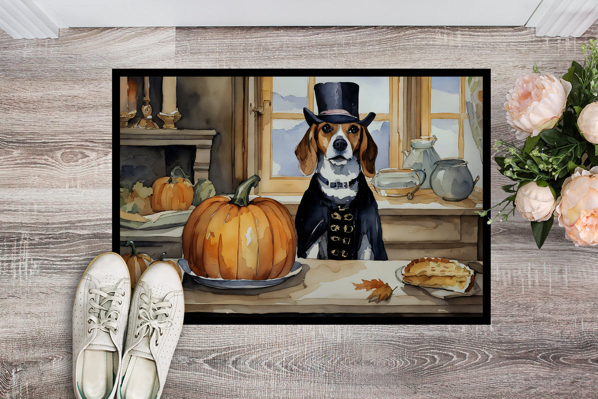 Beagle Fall Kitchen Pumpkins Doormat-1