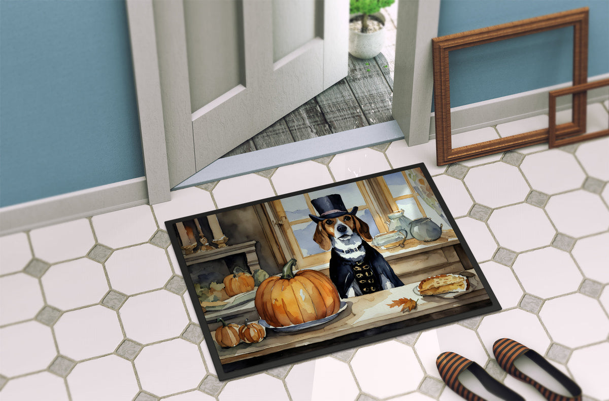 Beagle Fall Kitchen Pumpkins Doormat-3