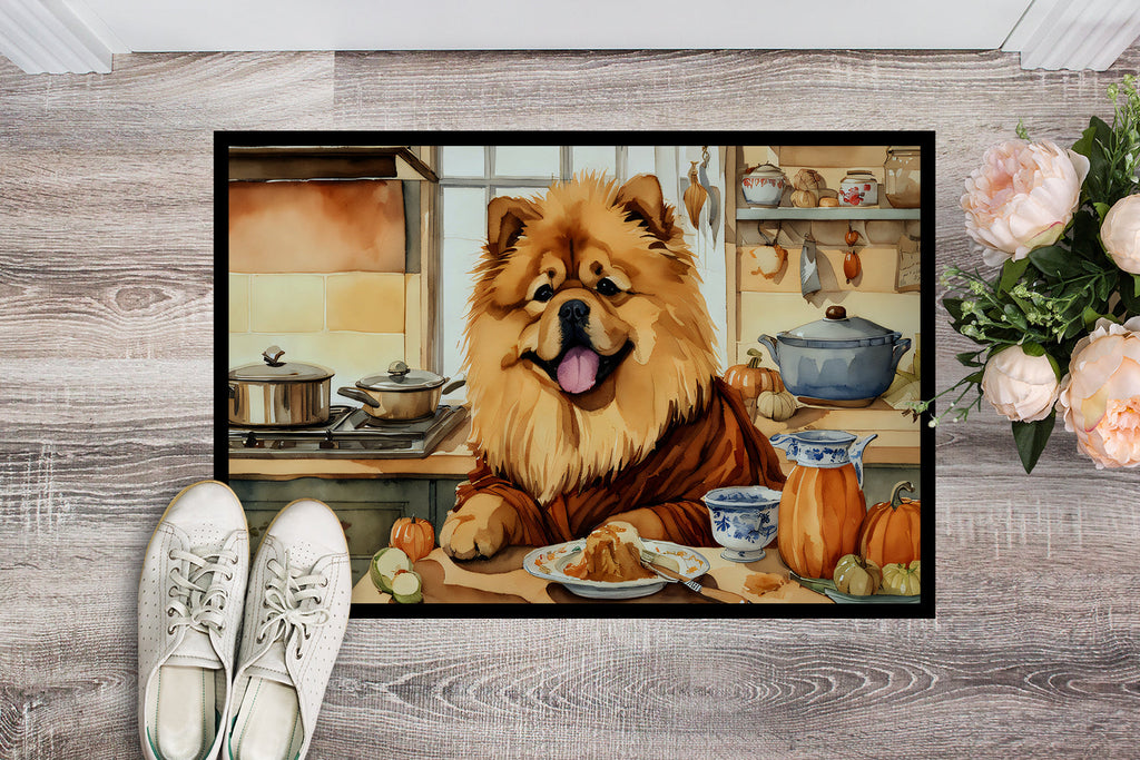 Chow Chow Fall Kitchen Pumpkins Doormat-1
