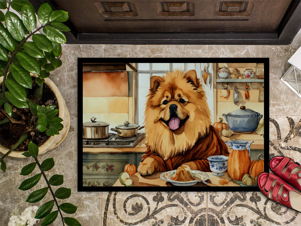 Chow Chow Fall Kitchen Pumpkins Doormat-2