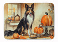 Collie Fall Kitchen Pumpkins Memory Foam Kitchen Mat-0