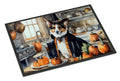 Corgi Fall Kitchen Pumpkins Doormat-0