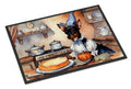 Miniature Pinscher Fall Kitchen Pumpkins Doormat-0