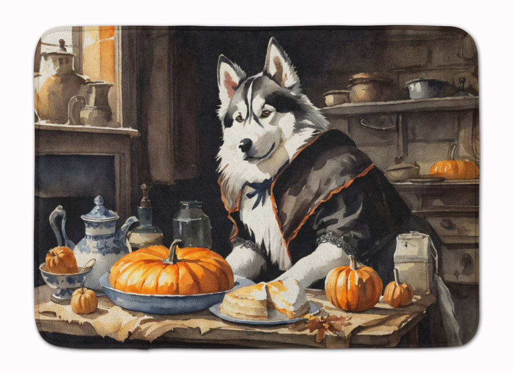 Siberian Husky Fall Kitchen Pumpkins Memory Foam Kitchen Mat-0