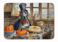 Weimaraner Fall Kitchen Pumpkins Memory Foam Kitchen Mat-0