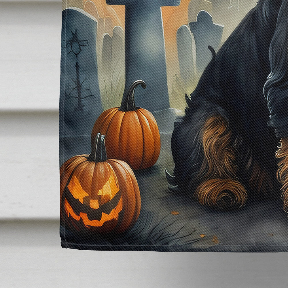 Airedale Terrier Spooky Halloween House Flag-3