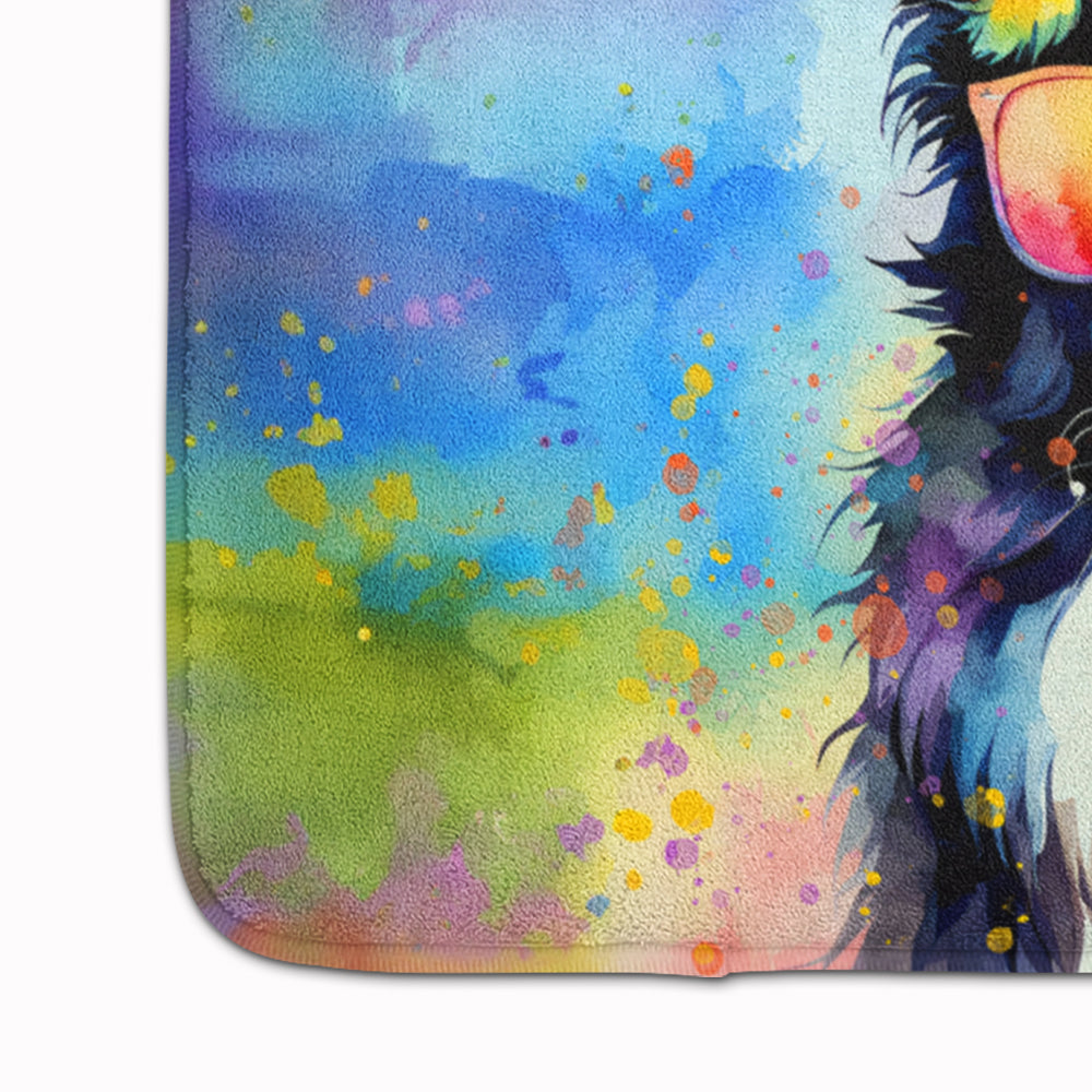 Border Collie Hippie Dawg Memory Foam Kitchen Mat-3