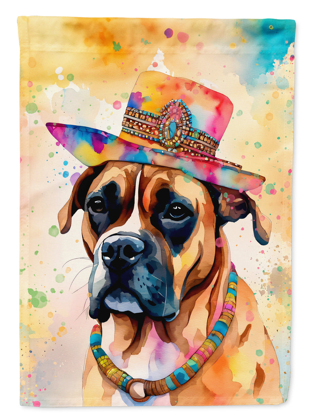 Boxer Hippie Dawg House Flag-0