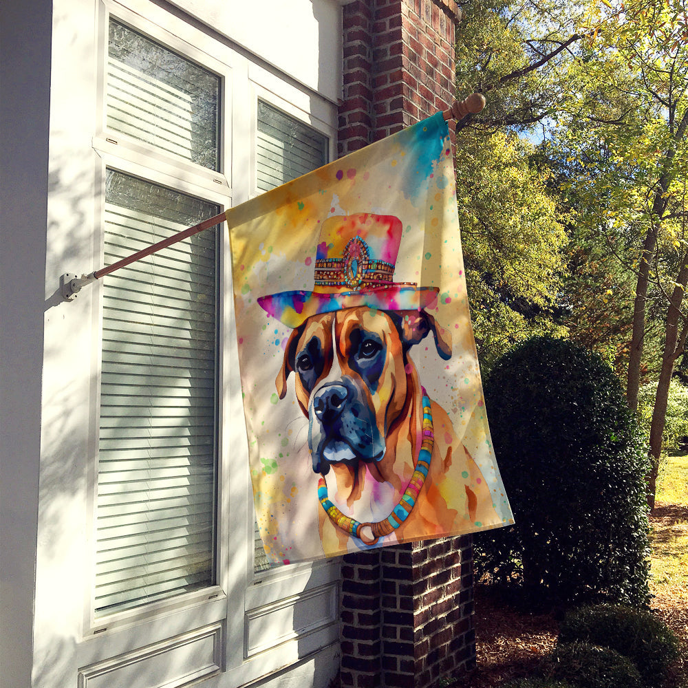 Boxer Hippie Dawg House Flag-1