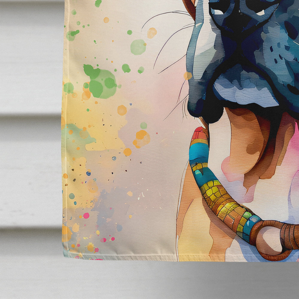 Boxer Hippie Dawg House Flag-3