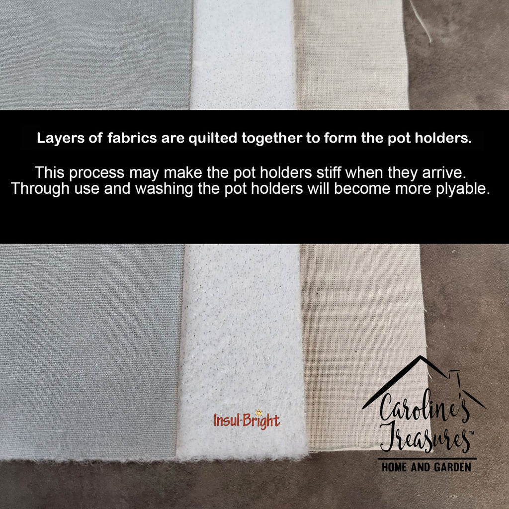 Boxer Hippie Dawg Pair of Pot Holders-4