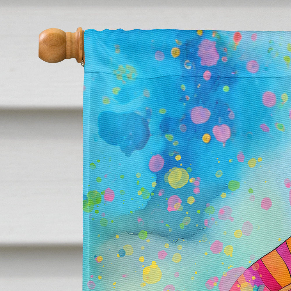 Cocker Spaniel Hippie Dawg House Flag-2