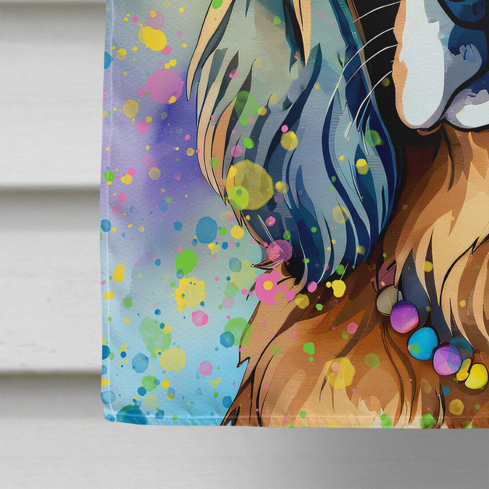 Cocker Spaniel Hippie Dawg House Flag-3