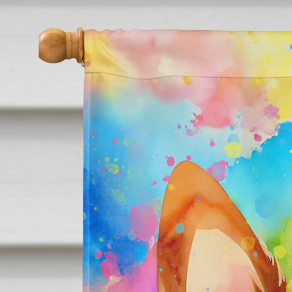 Corgi Hippie Dawg House Flag-2