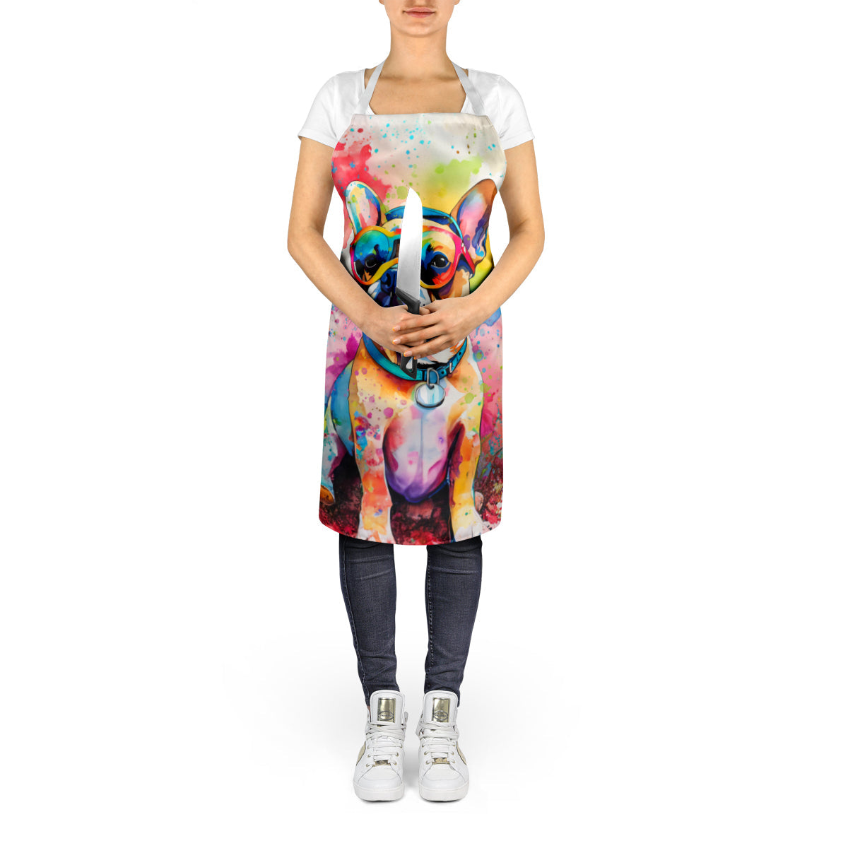 French Bulldog Hippie Dawg Apron-4