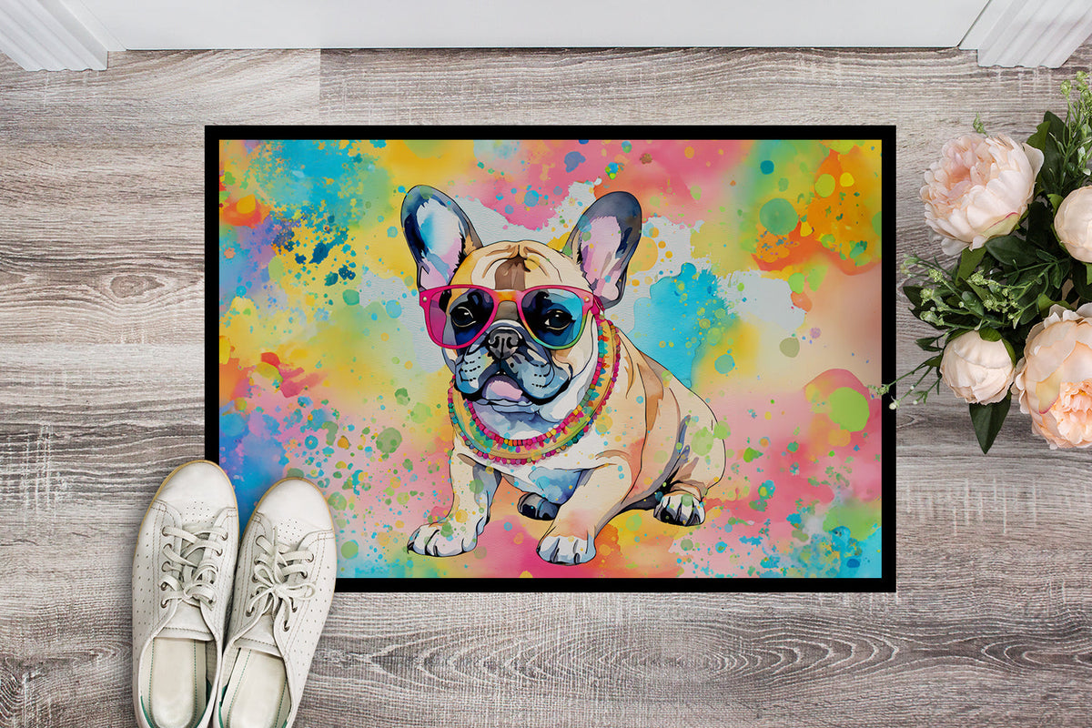 French Bulldog Hippie Dawg Doormat-1