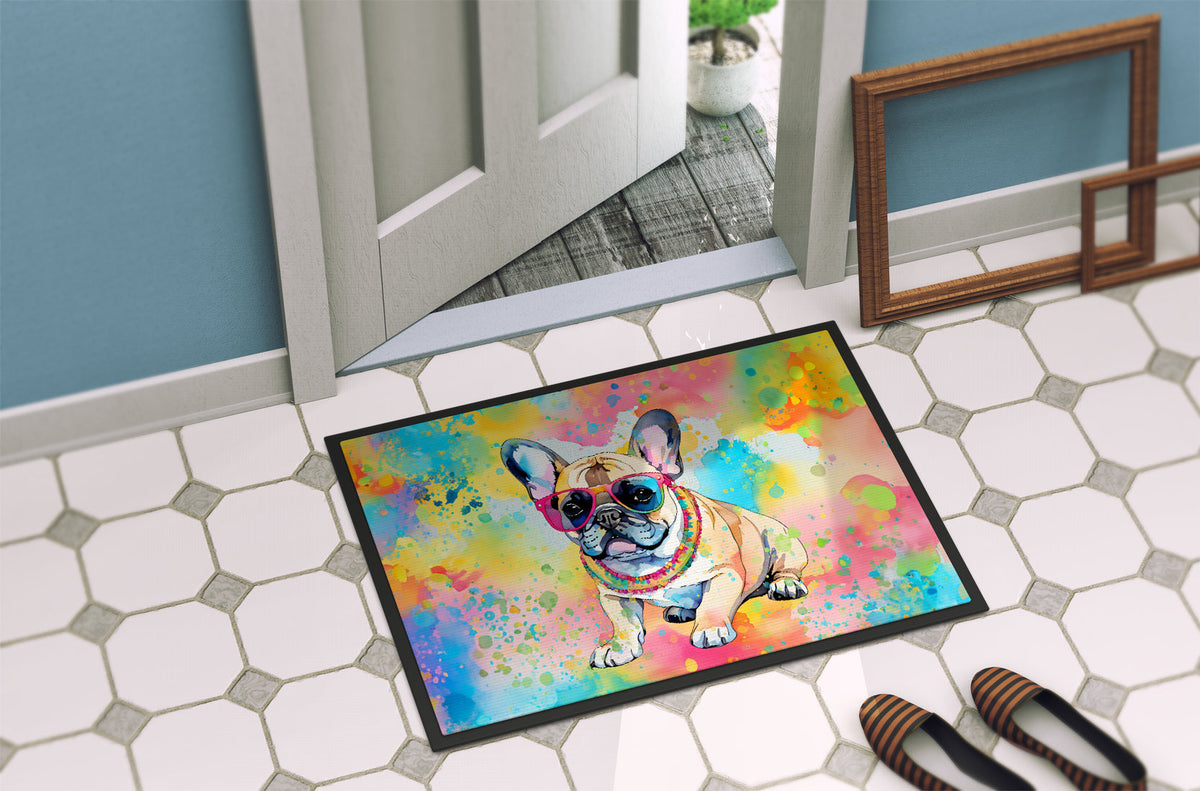 French Bulldog Hippie Dawg Doormat-3