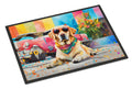 Yellow Labrador Hippie Dawg Doormat-0