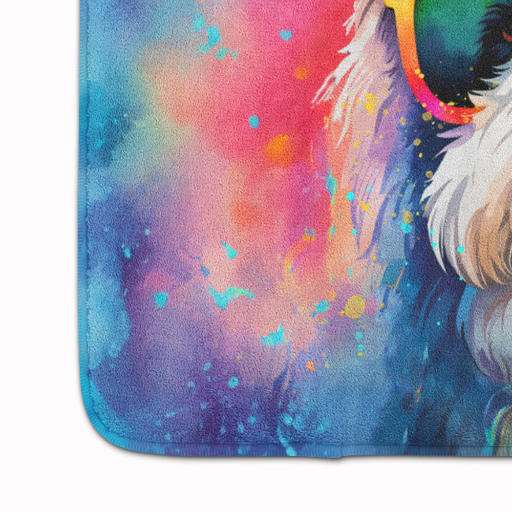 Old English Sheepdog Hippie Dawg Memory Foam Kitchen Mat-3