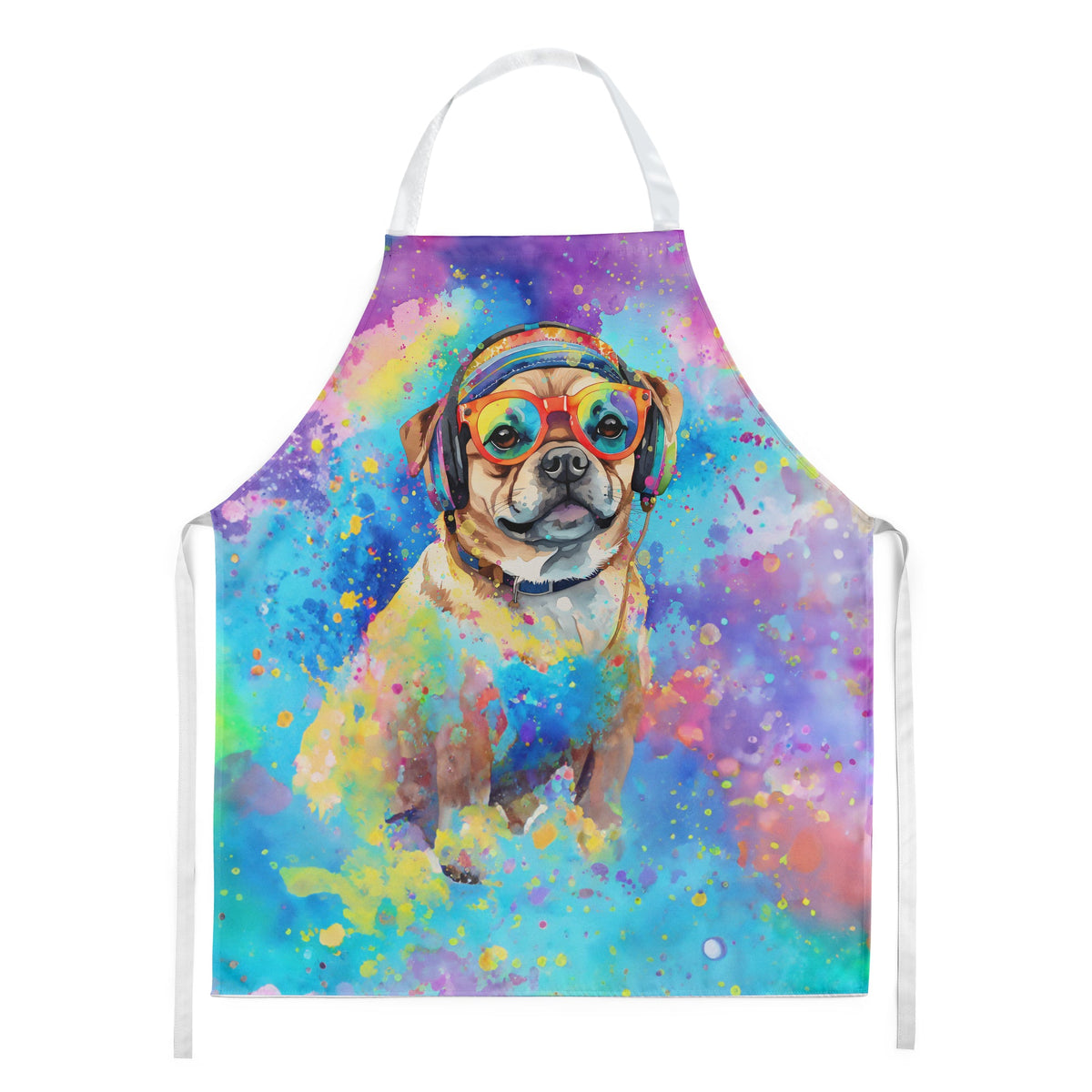 Pug Hippie Dawg Apron-0