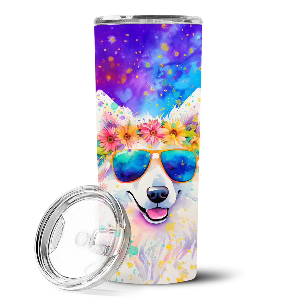 Samoyed Hippie Dawg Stainless Steel Skinny Tumbler-0